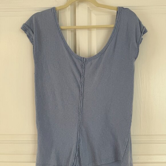 Free People We The Free Scoop Neck Tee – Size Large - Picture 3 of 4